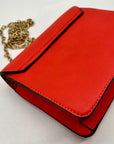 Unbranded Burnt Orange Faux Leather Crossbody Bag