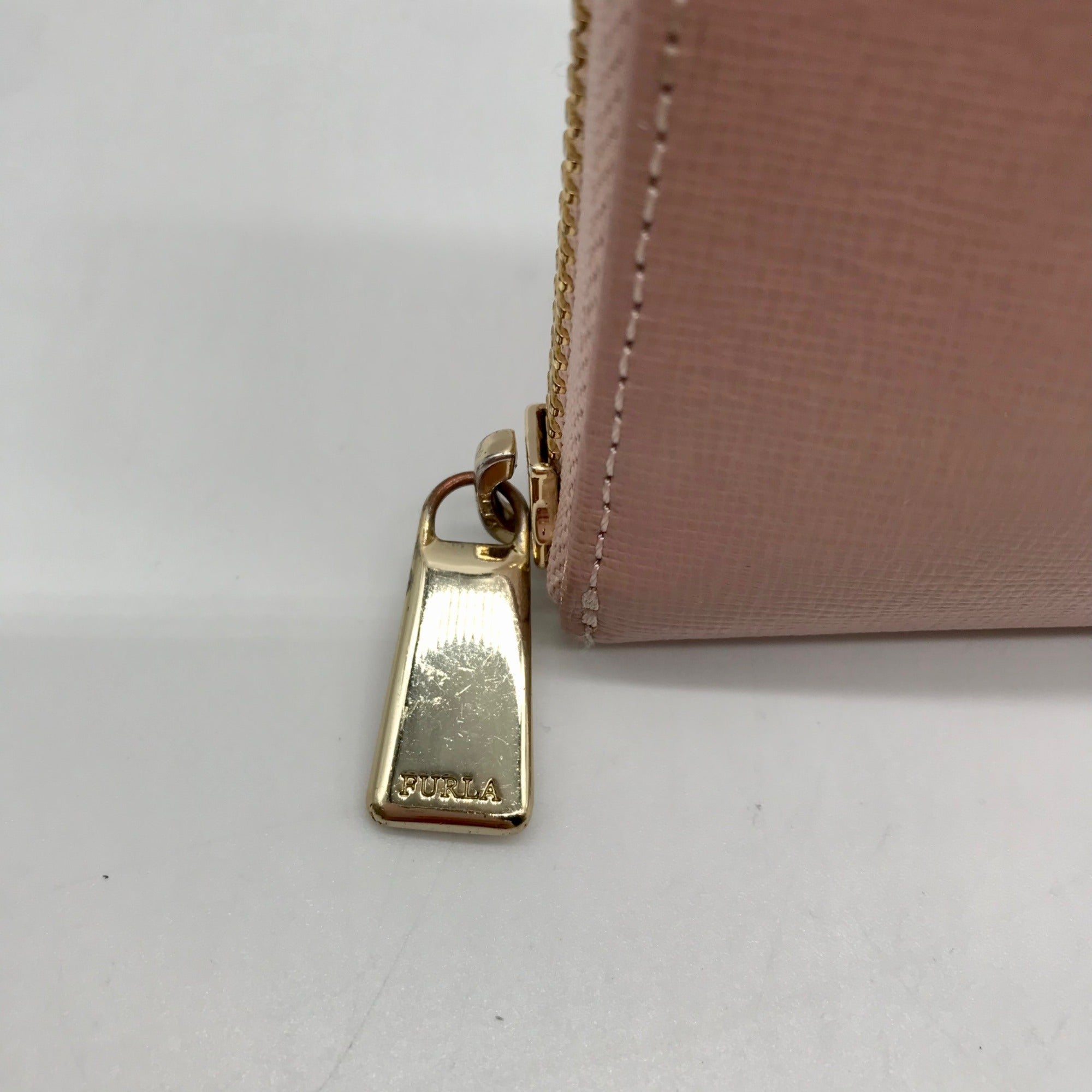 Furla Pink Leather Babylon Continental Wallet