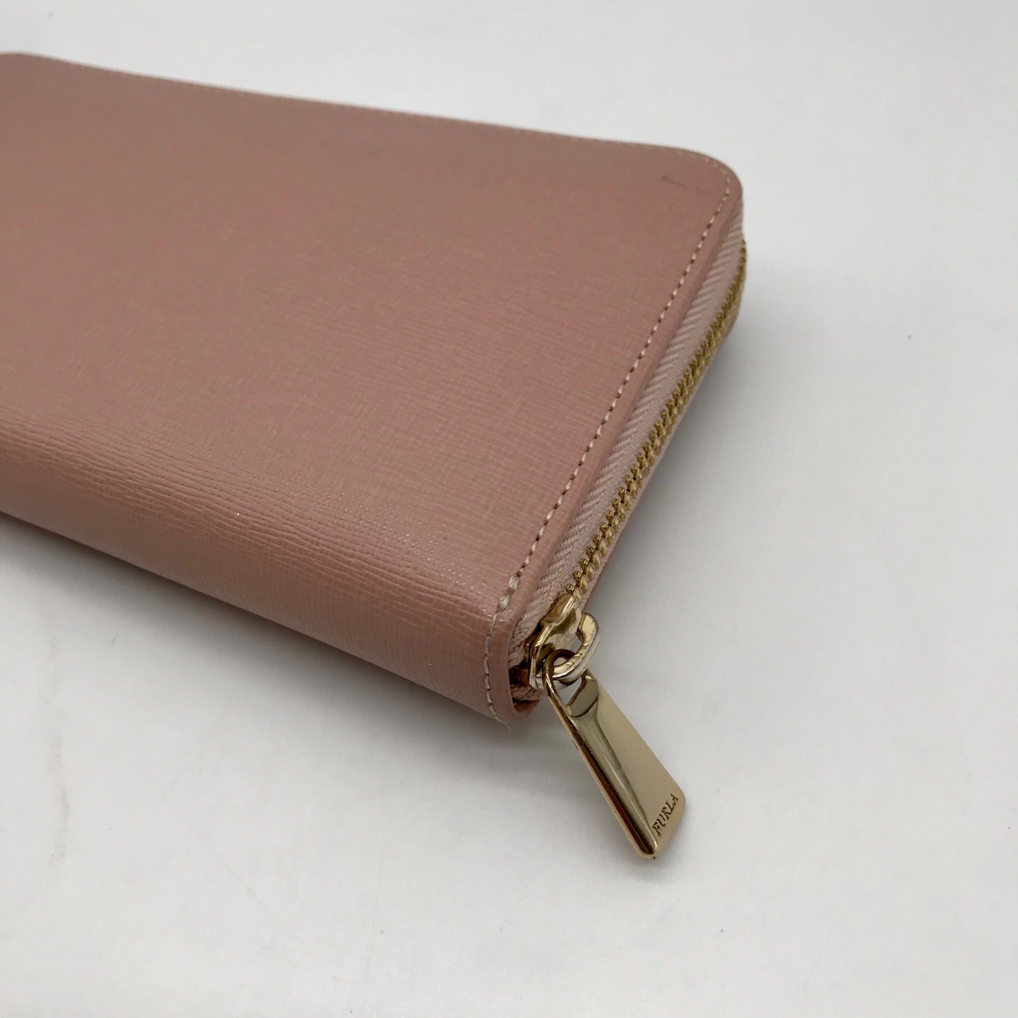 Furla Pink Leather Babylon Continental Wallet