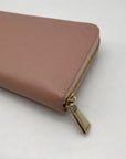 Furla Pink Leather Babylon Continental Wallet