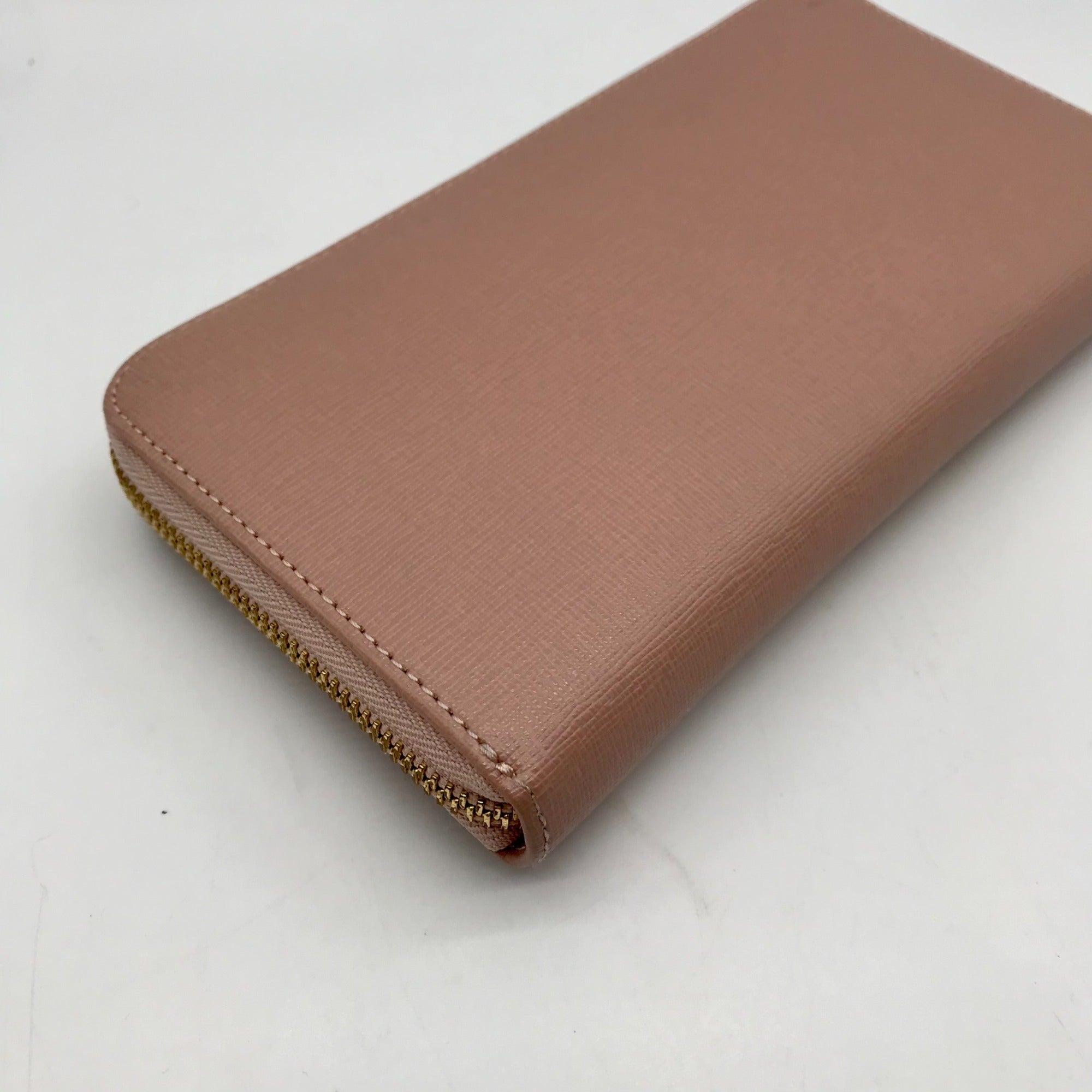 Furla Pink Leather Babylon Continental Wallet