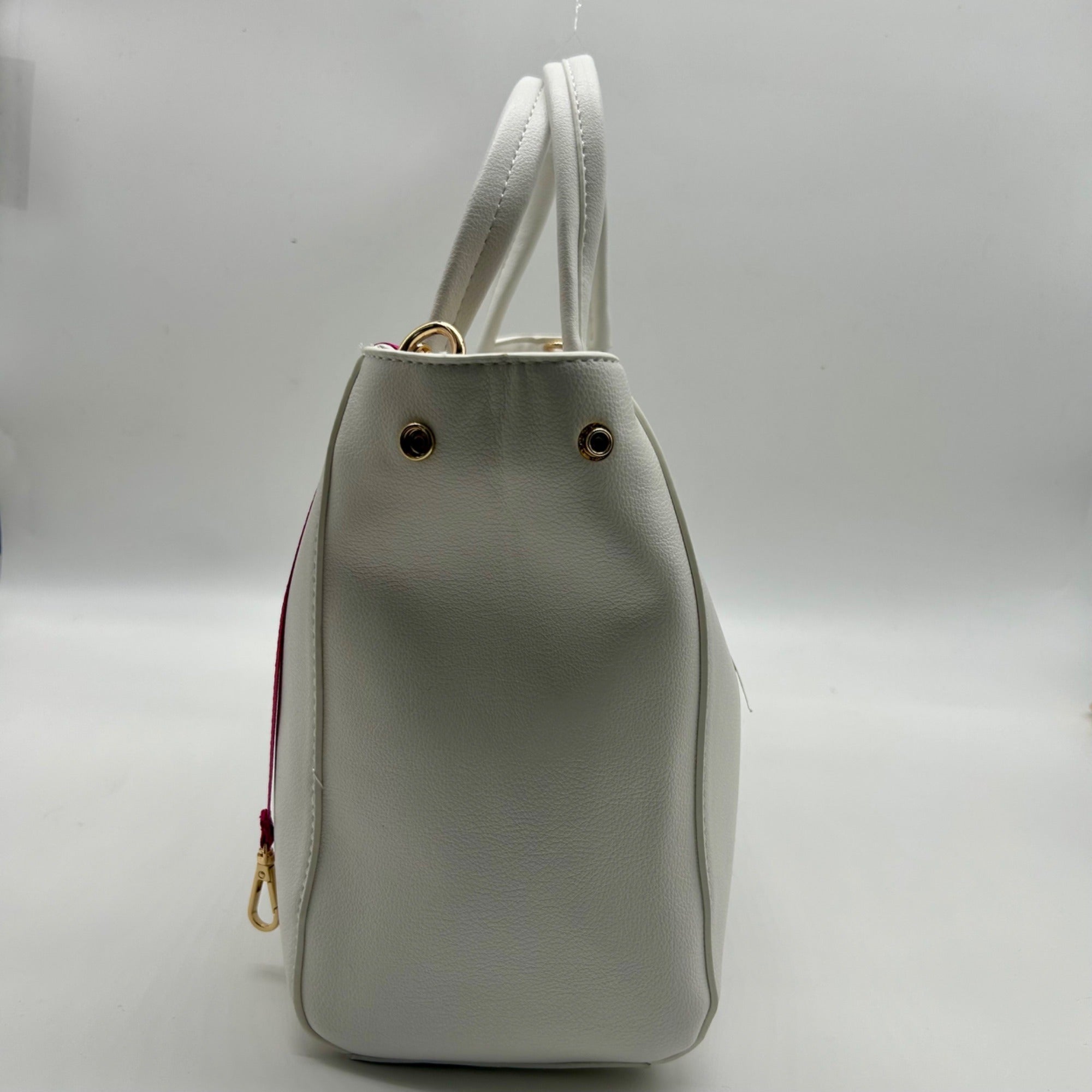 On 34th Bright White Faux Leather Robbinn Medium Satchel Bag