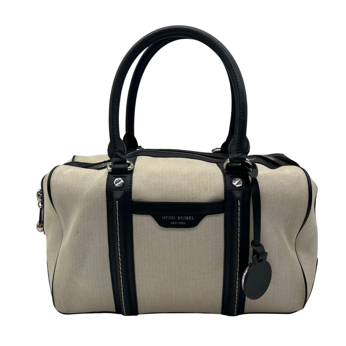 Herni Bendel Beige Weekender Satchel Bag