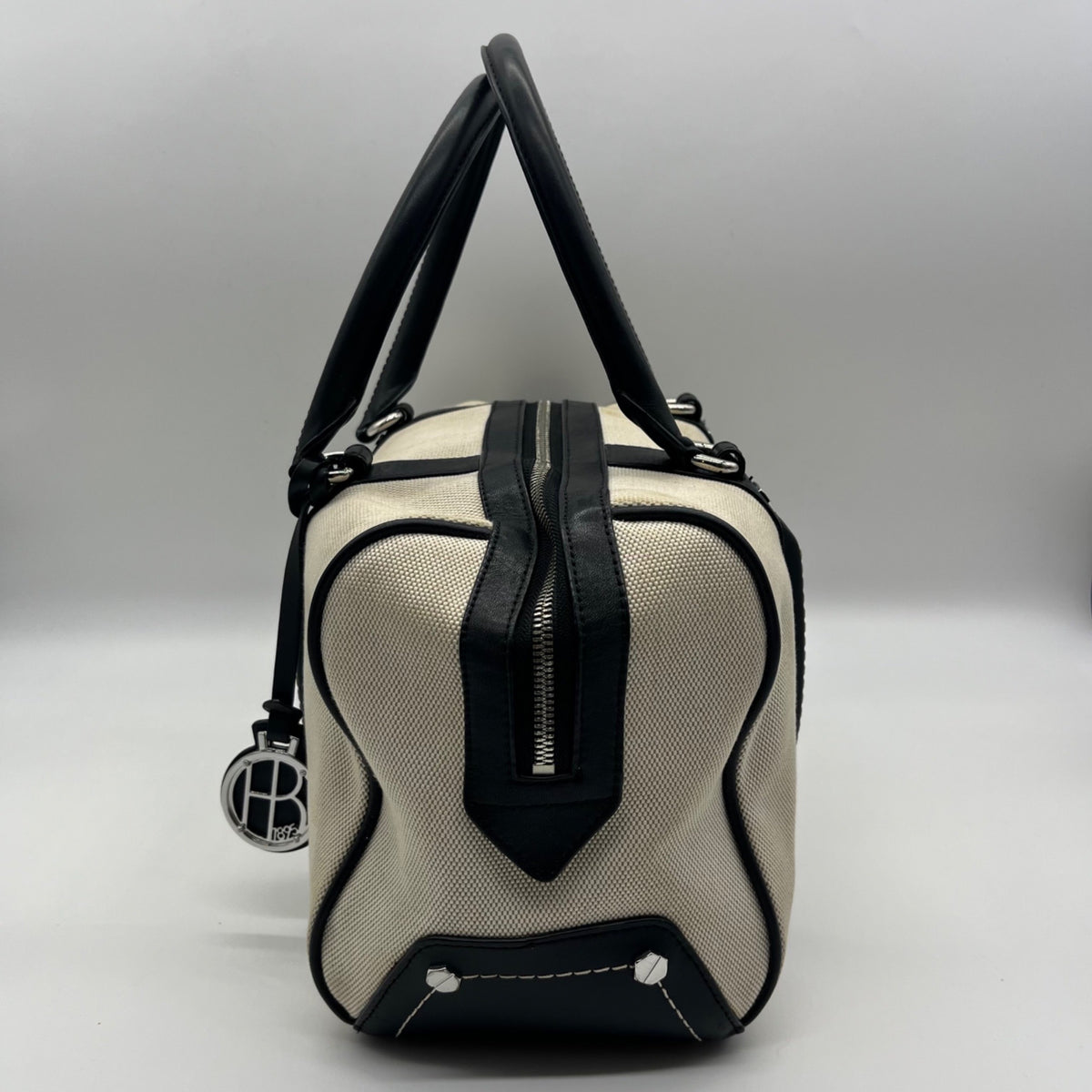Herni Bendel Beige Weekender Satchel Bag