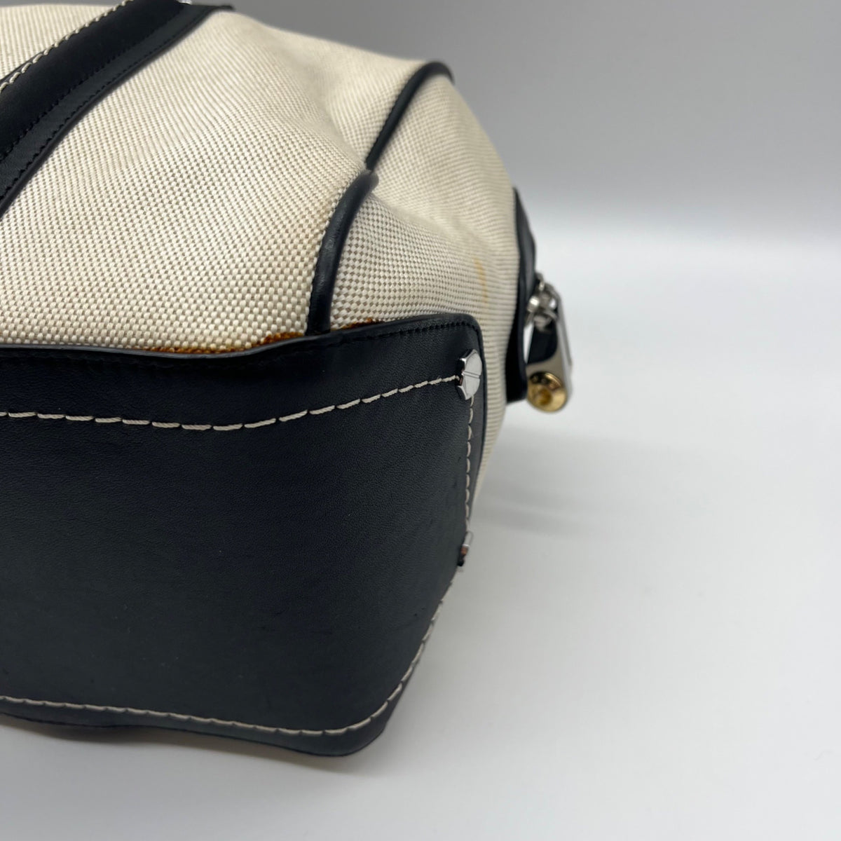 Herni Bendel Beige Weekender Satchel Bag