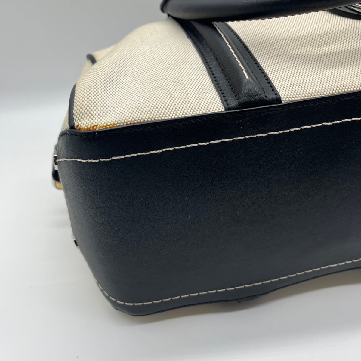 Herni Bendel Beige Weekender Satchel Bag