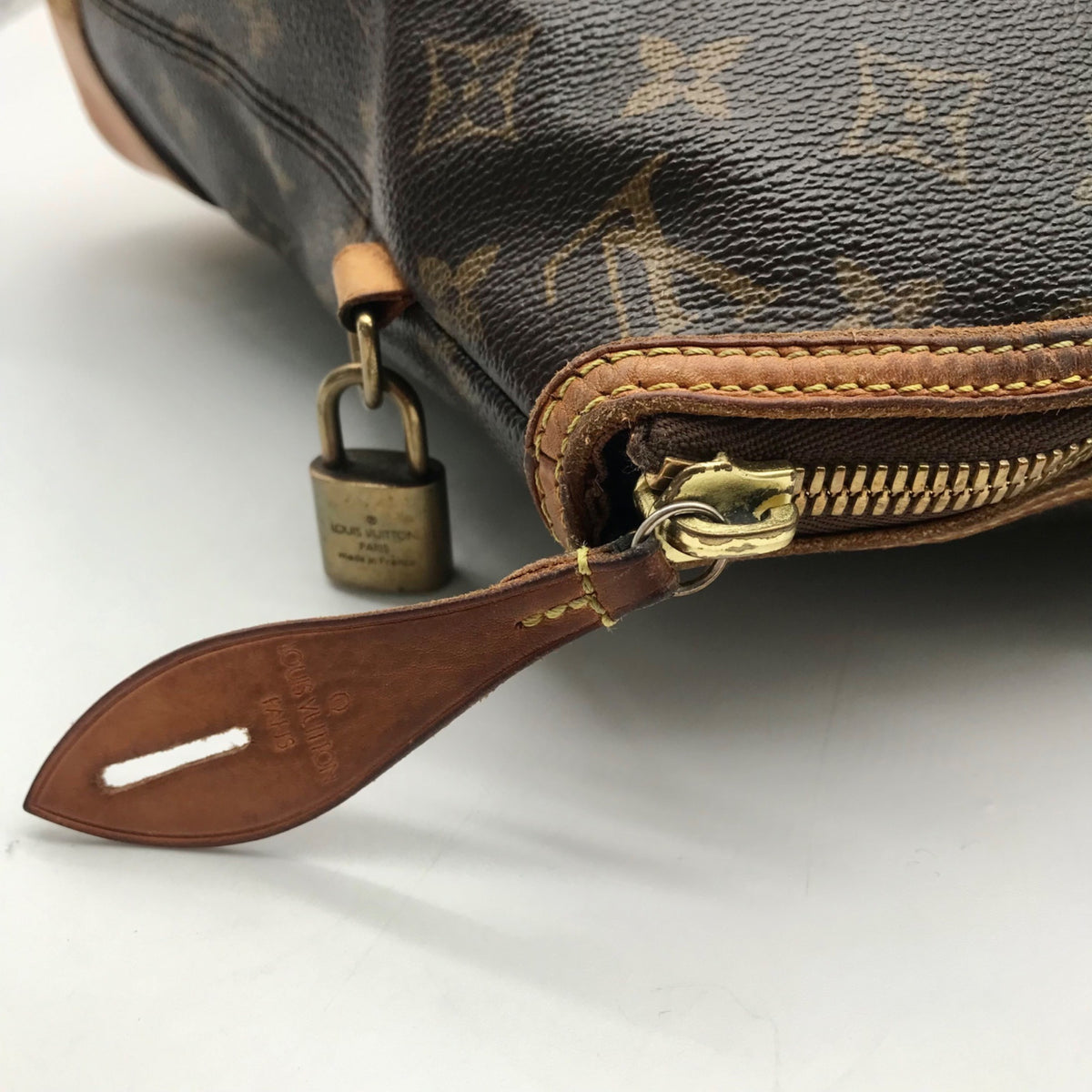 Louis Vuitton Brown Monogram Coated Canvas Lockit Tote Bag