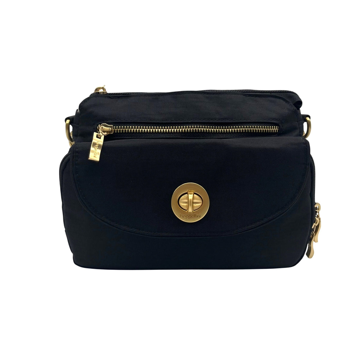 Baggallini Black Nylon Calais Crossbody Bag