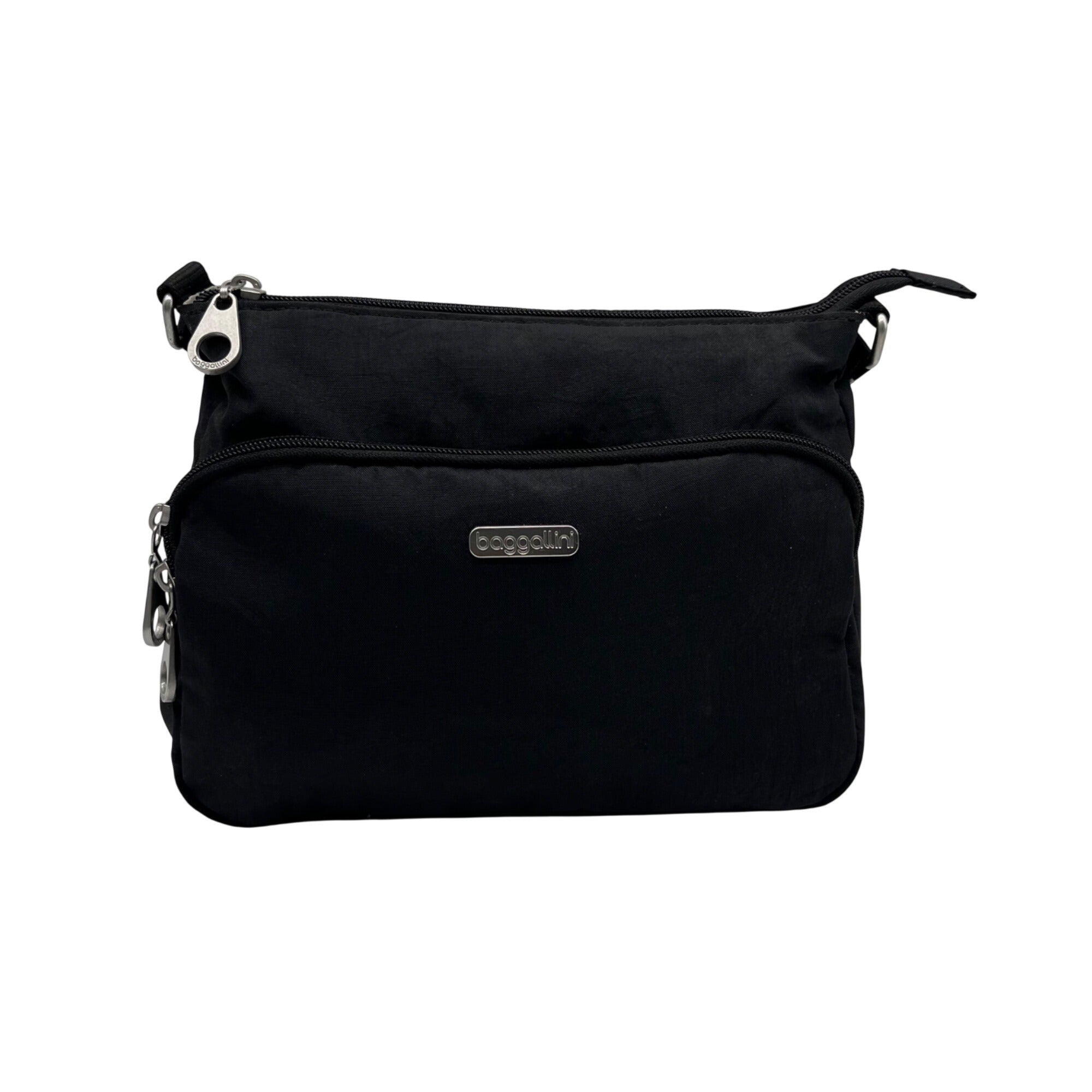 Baggallini Black Nylon Crossbody Bag