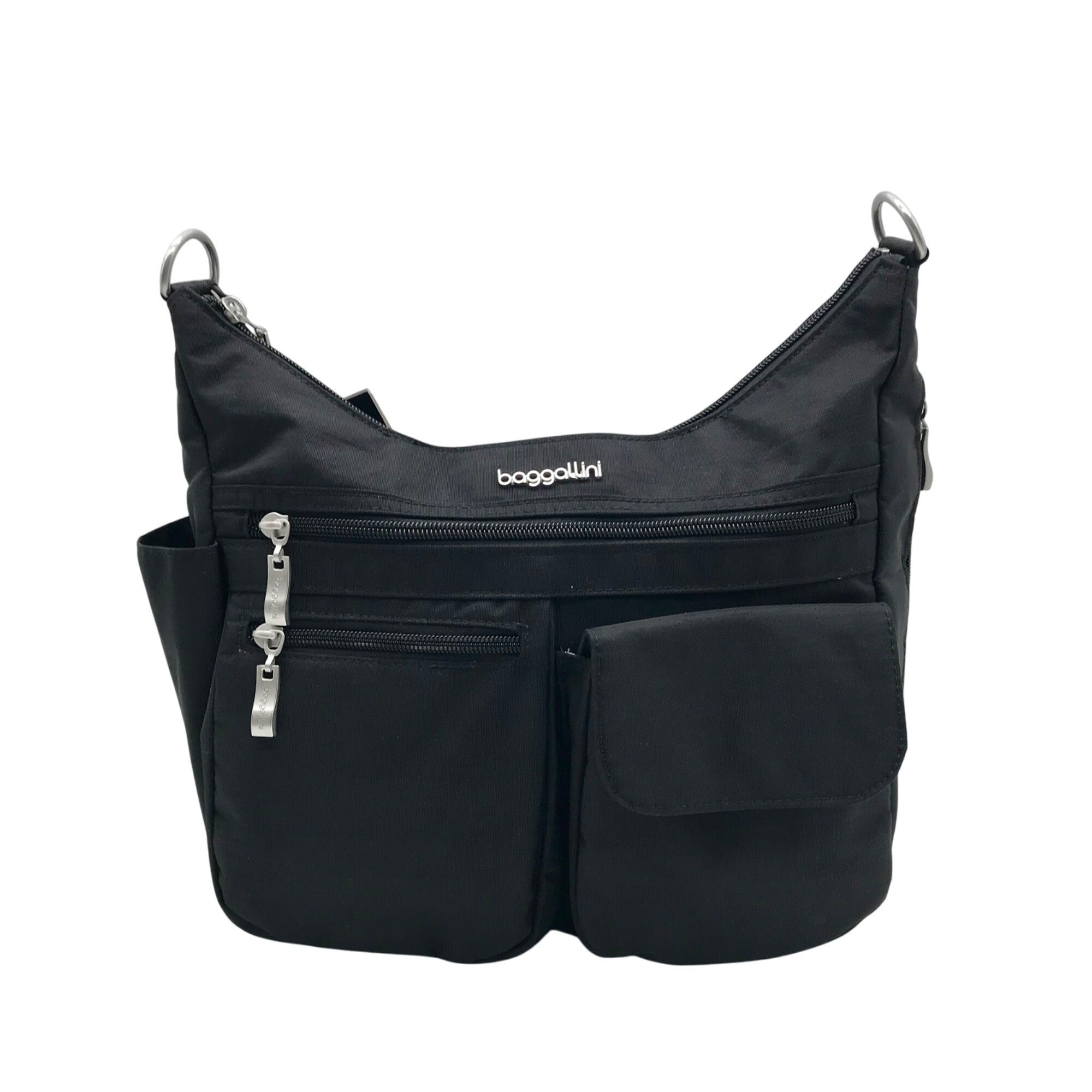 Baggallini Black Nylon Everywhere Crossbody Bag