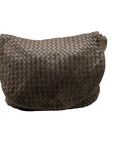 Bags By Mimi Grey Woven Leather Bag