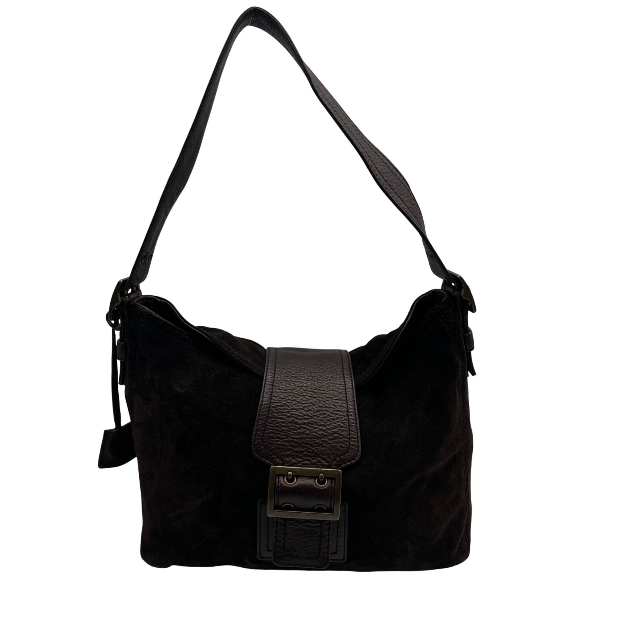 Banana Republic Chocolate Brown Suede Slouchy Hobo Bag