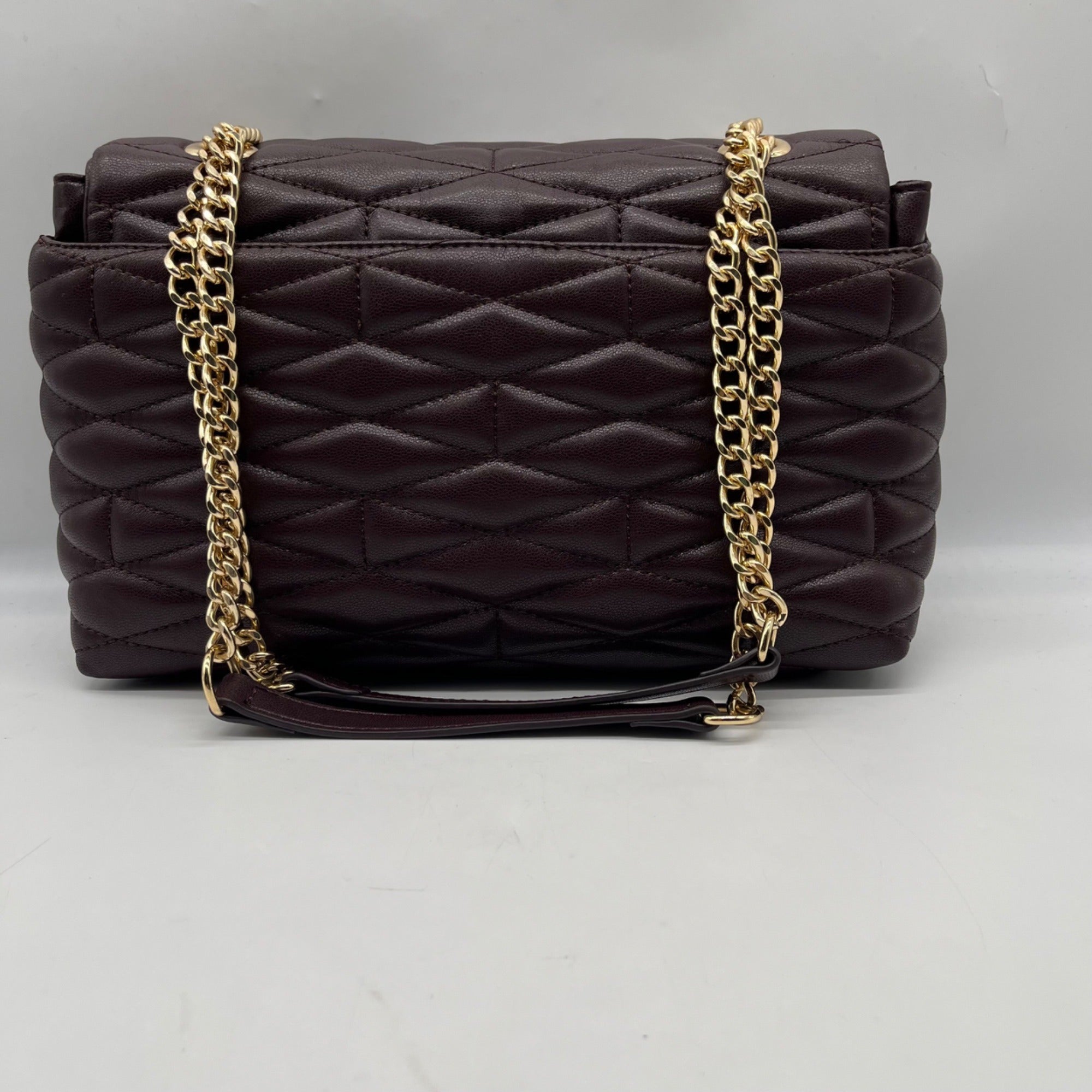 I.N.C. International Concepts Purple Faux Leather Soft Ajae Quilted Shoulder Bag