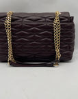 I.N.C. International Concepts Purple Faux Leather Soft Ajae Quilted Shoulder Bag