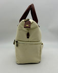 Mickie Beige Fabric Lunch Tote Bag