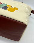 Mickie Beige Fabric Lunch Tote Bag