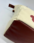Mickie Beige Fabric Lunch Tote Bag