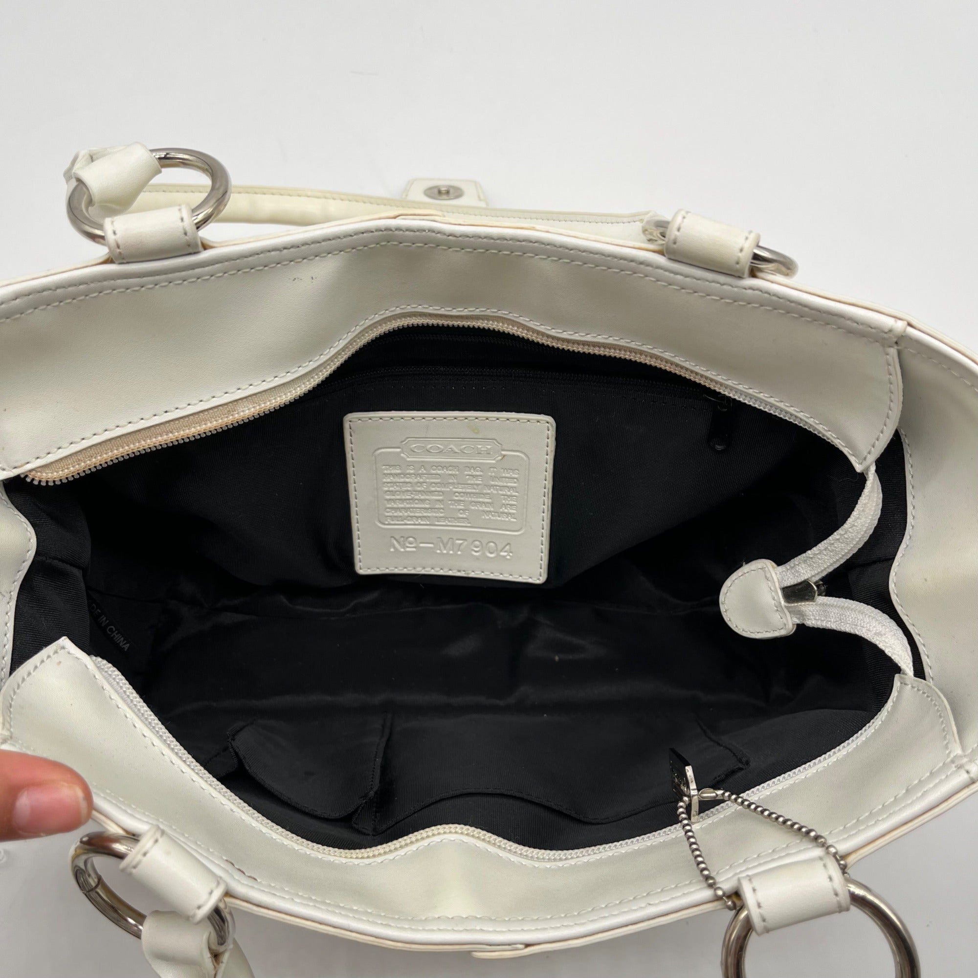 Coach Straw Raffia And Leather Vintage Legacy Shoulder Bag M7904