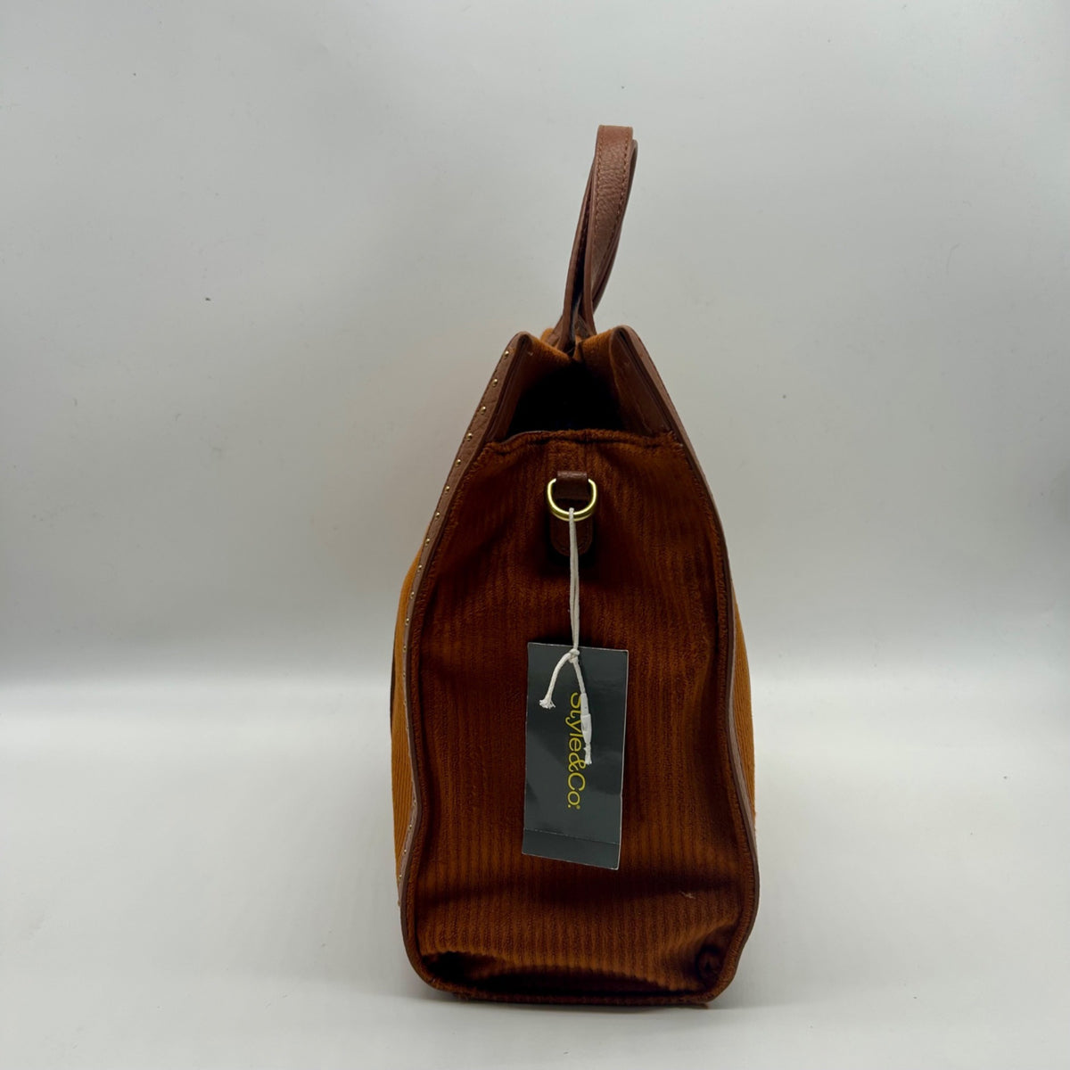Style &amp; Co Burnt Orange Corduroy Crossbody Bag