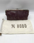 Hobo Purple Leather Lauren Clutch