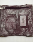 Hobo Purple Leather Lauren Clutch