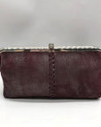 Hobo Purple Leather Lauren Clutch
