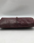 Hobo Purple Leather Lauren Clutch
