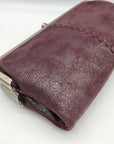 Hobo Purple Leather Lauren Clutch