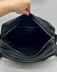 Prada Vintage Black Soft-Leather Multi-Pocket Shoulder Bag