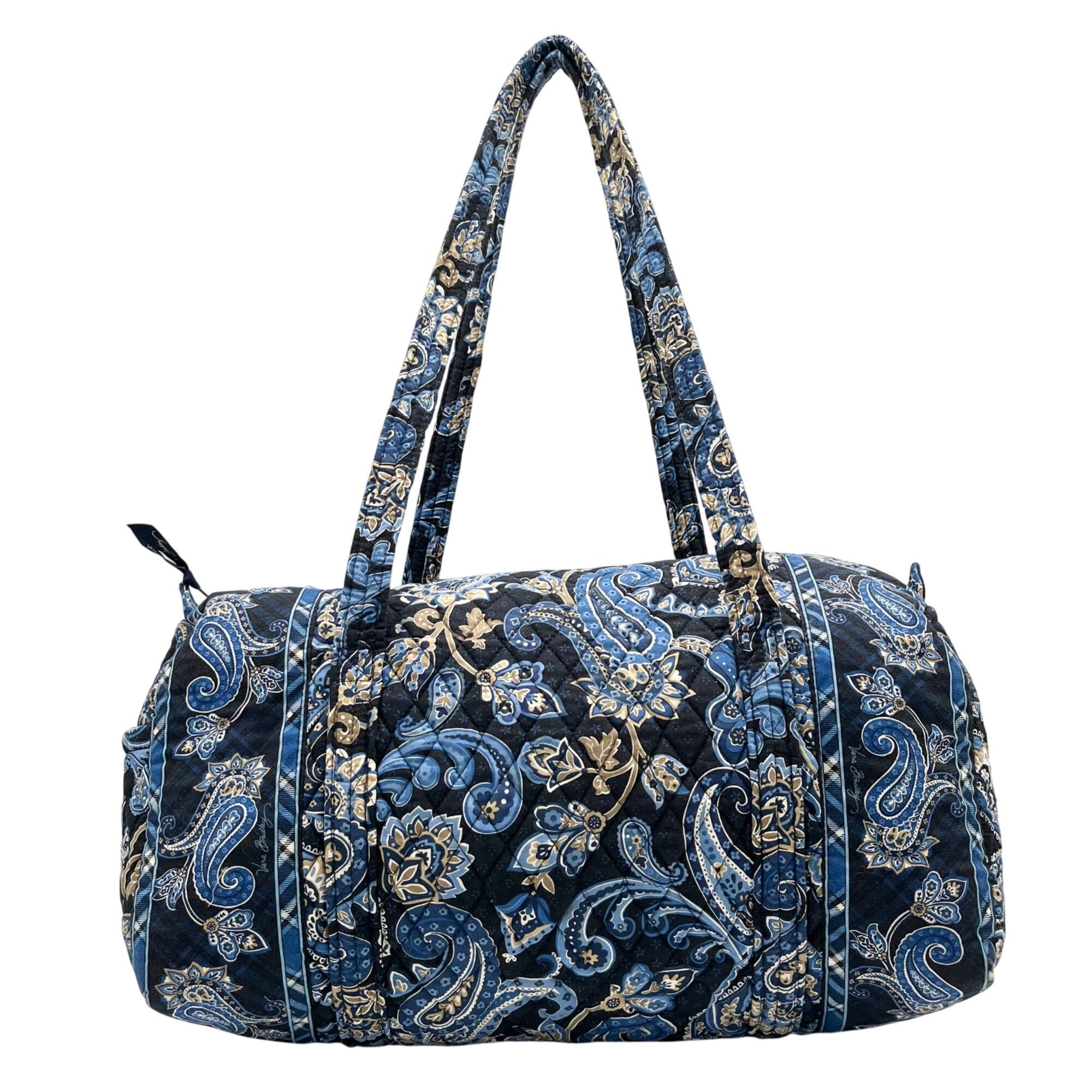 Vera Bradley Navy Blue Windsor Duffle Bag 