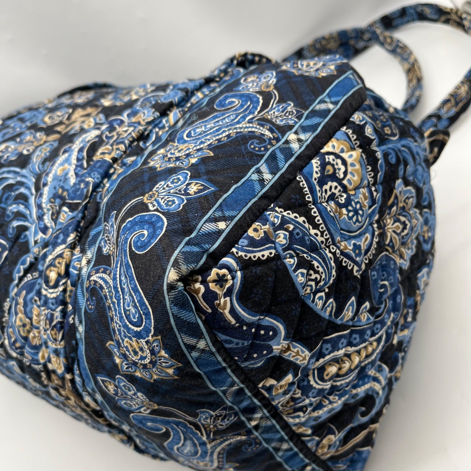 Vera Bradley Navy Blue Windsor Duffle Bag