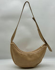 MMs Brands Tan Slouchy Leather Hobo Shoulder Bag