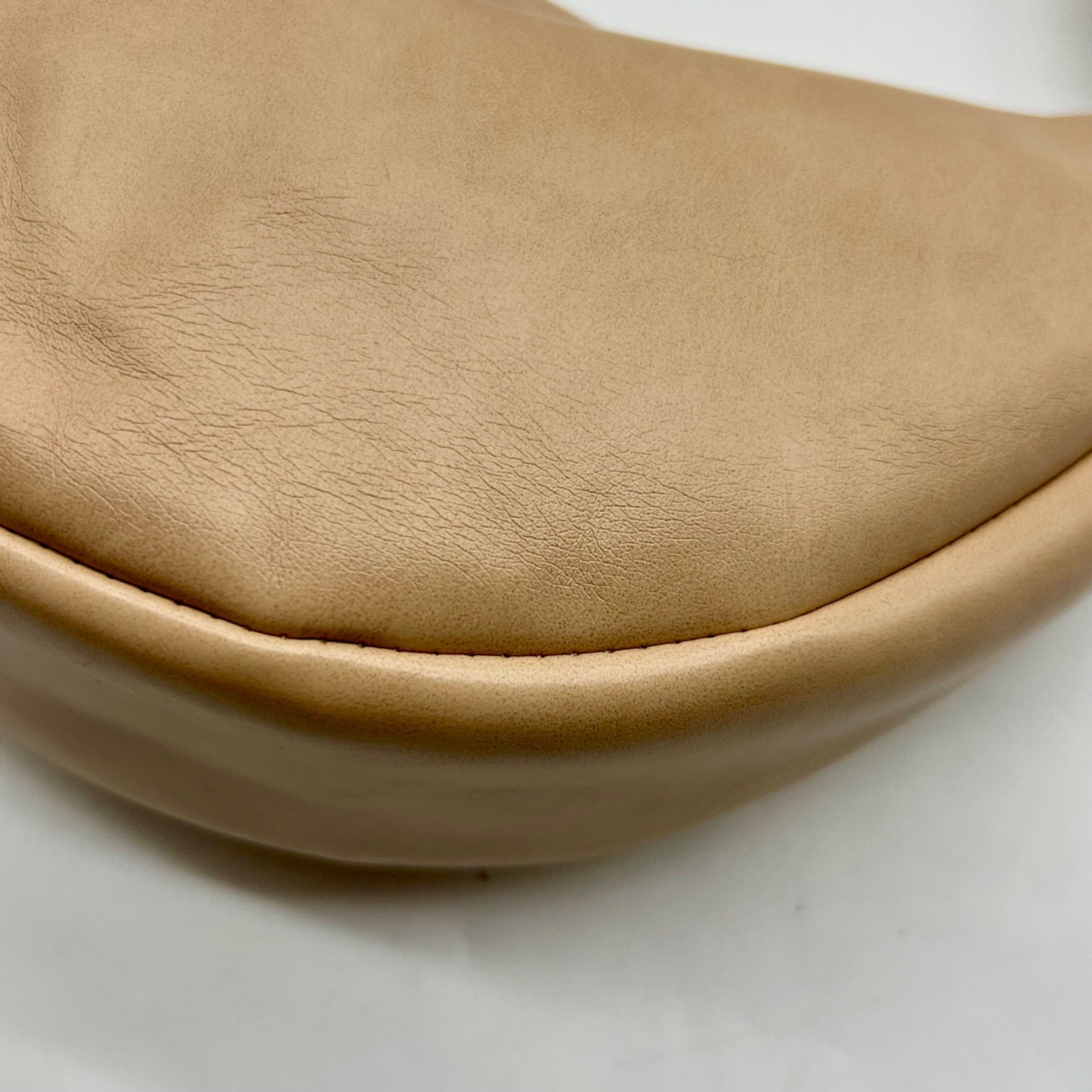 MMs Brands Tan Slouchy Leather Hobo Shoulder Bag