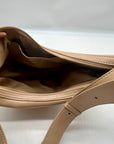 MMs Brands Tan Slouchy Leather Hobo Shoulder Bag