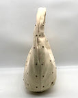 Sam Edelman Ivory Suede Faren Rhinestone Hobo Bag