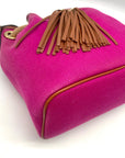 Michael Kors Fuchsia Canvas Marina Gathered Tote Bag