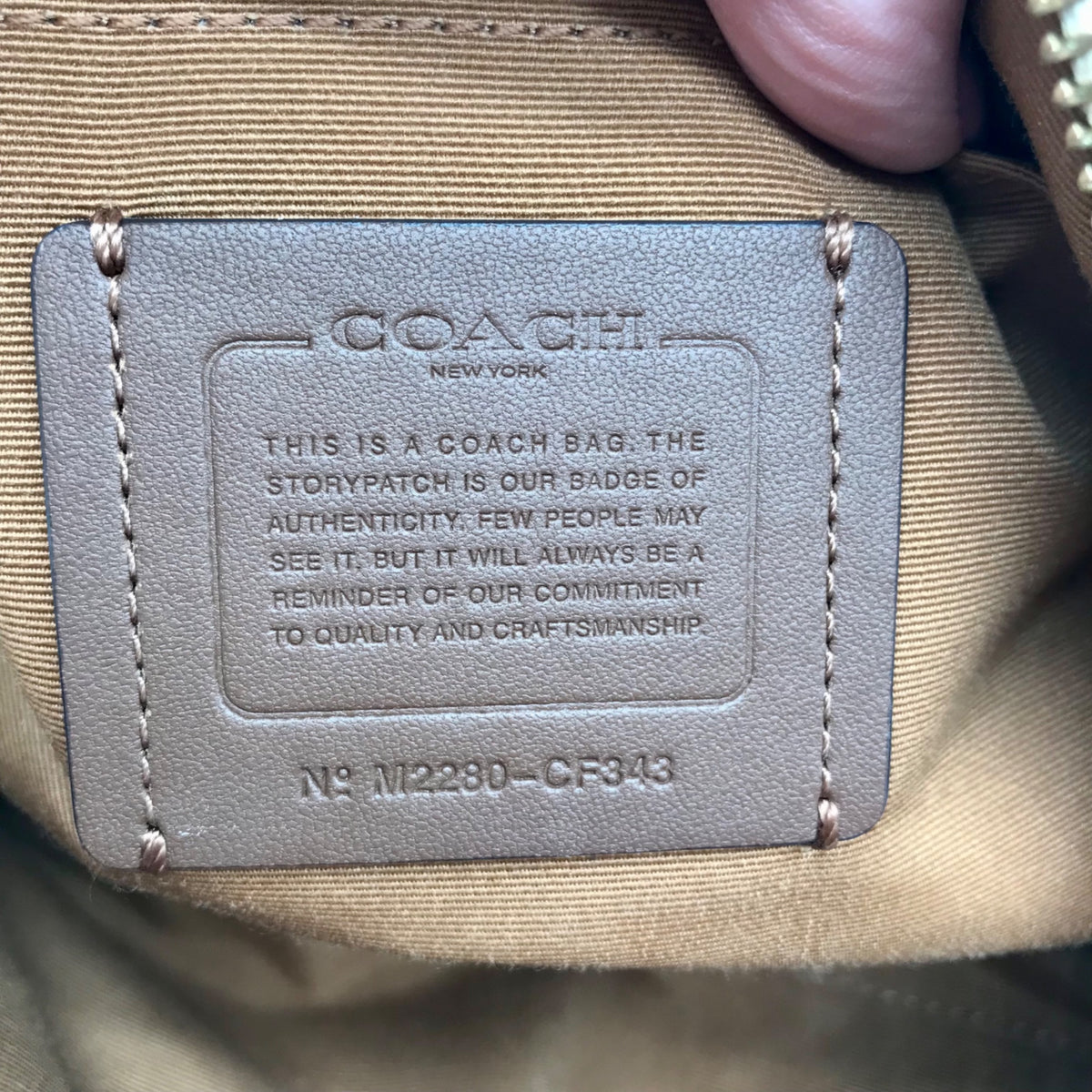 Coach Chalk Monogram Canvas Madi Crossbody Bag CF343
