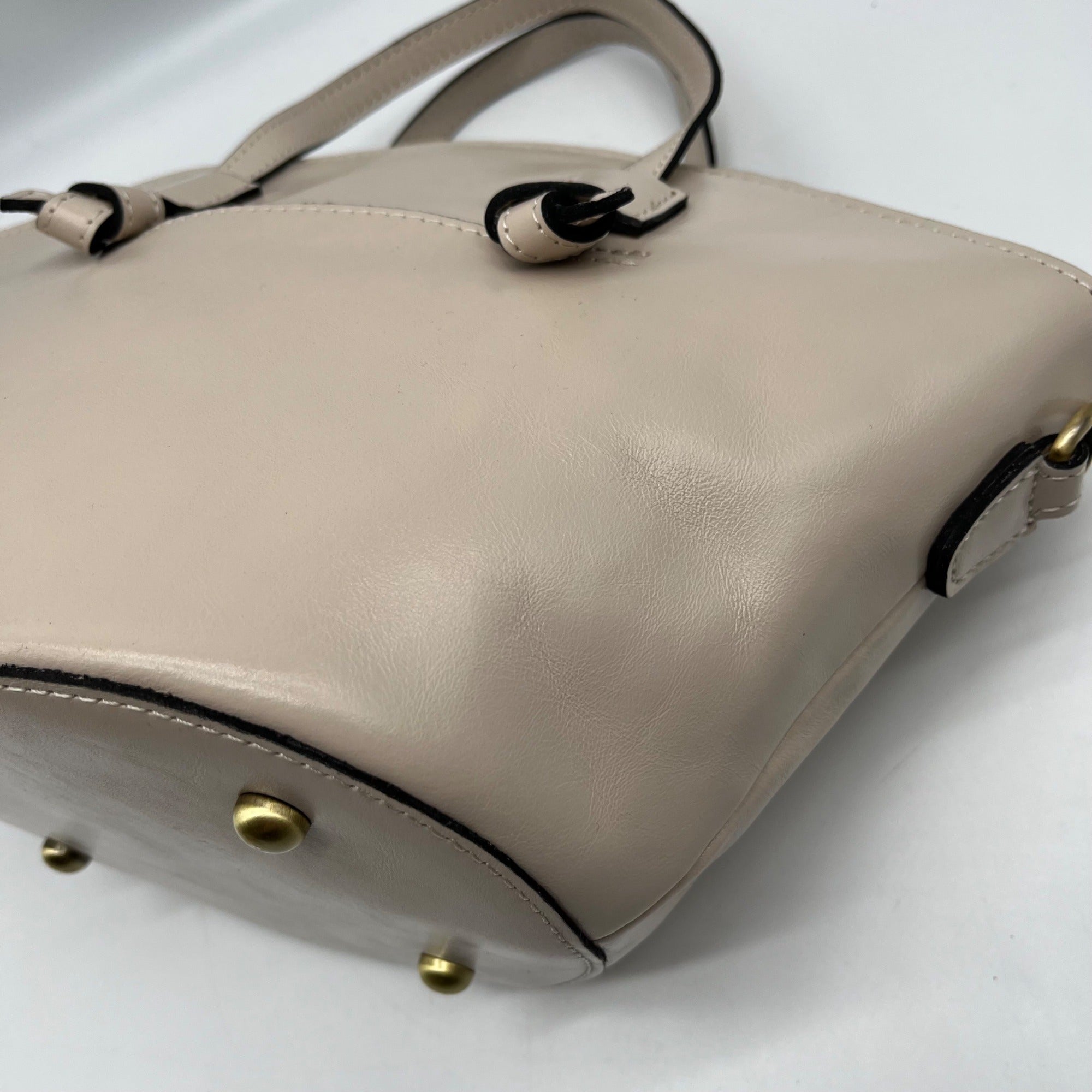 Patricia Nash Chalk White Leather Corallina Convertible Satchel