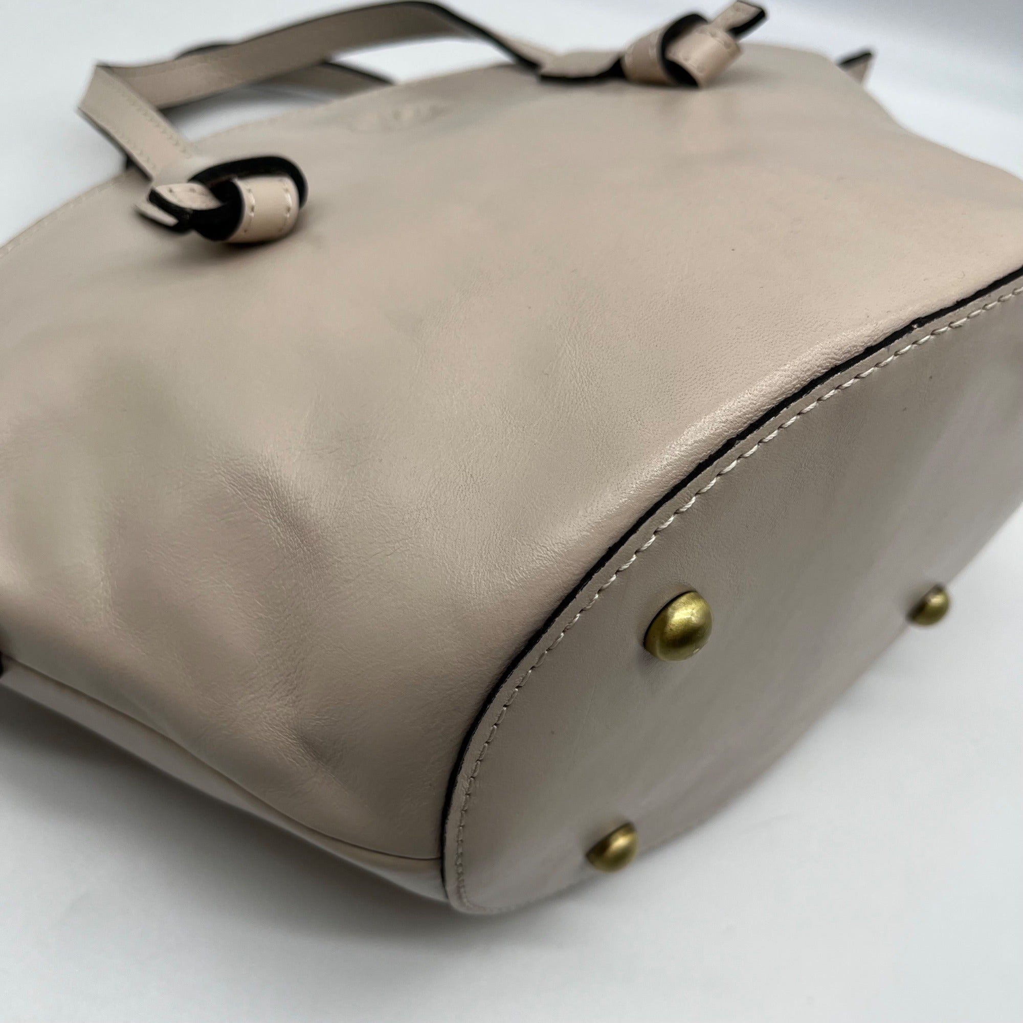 Patricia Nash Chalk White Leather Corallina Convertible Satchel
