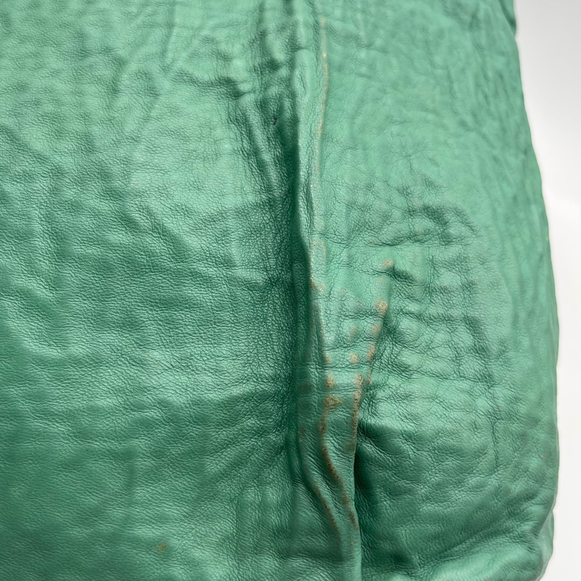 Prada Green Leather Shoulder Bag