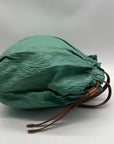 Prada Green Leather Shoulder Bag