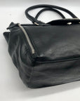 Nine West Black Pebbled Faux Leather Satchel Bag