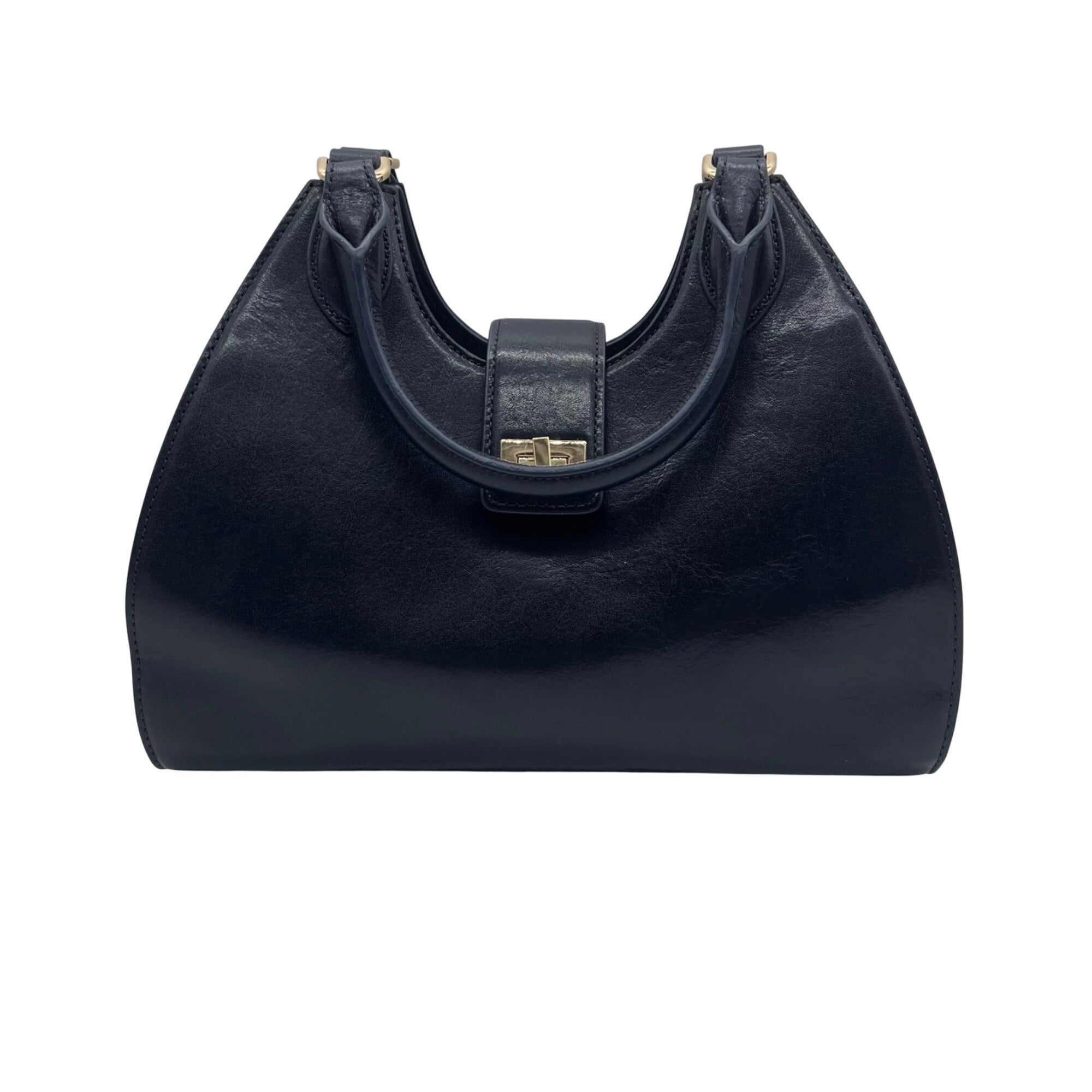 Brahmin Blue Leather Shoulder Bag