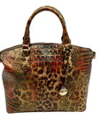 Brahmin Multi-Color Leopard Duxbury Satchel