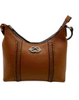 Brighton Brown Pebbled Leather Shoulder Bag