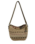 Brighton Tan Woven Straw Shoulder Bag