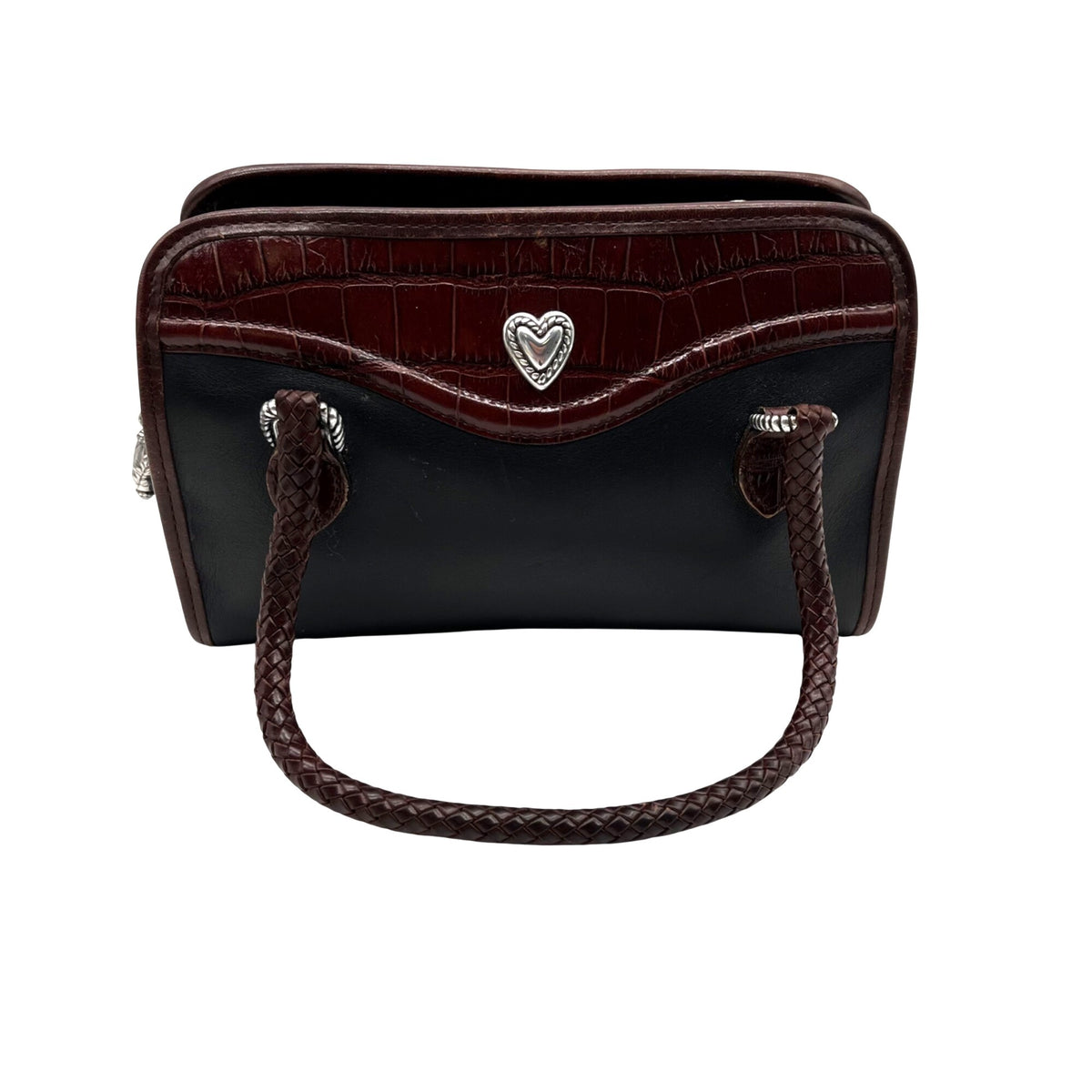 Brighton Vintage Dual-Toned Leather Mini Satchel