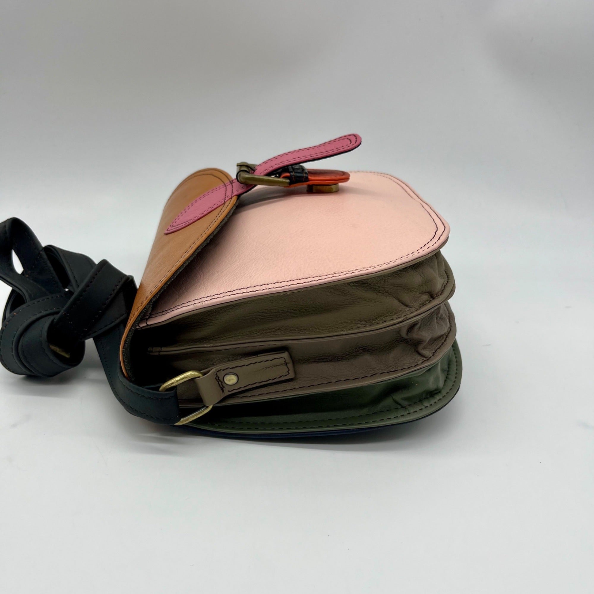 Soruka Multicolored Leather Crossbody Bag
