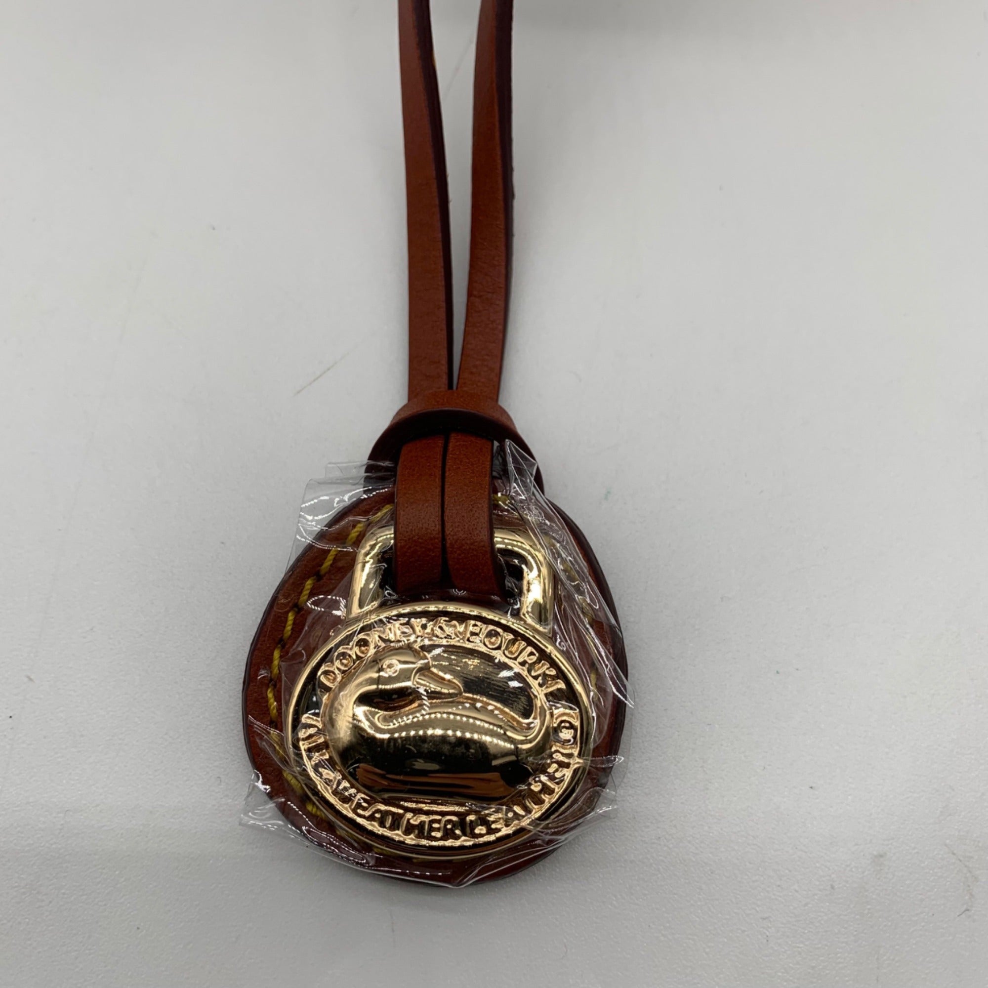 Dooney &amp; Bourke Forest Green Pebbled Leather Canteen Crossbody Bag