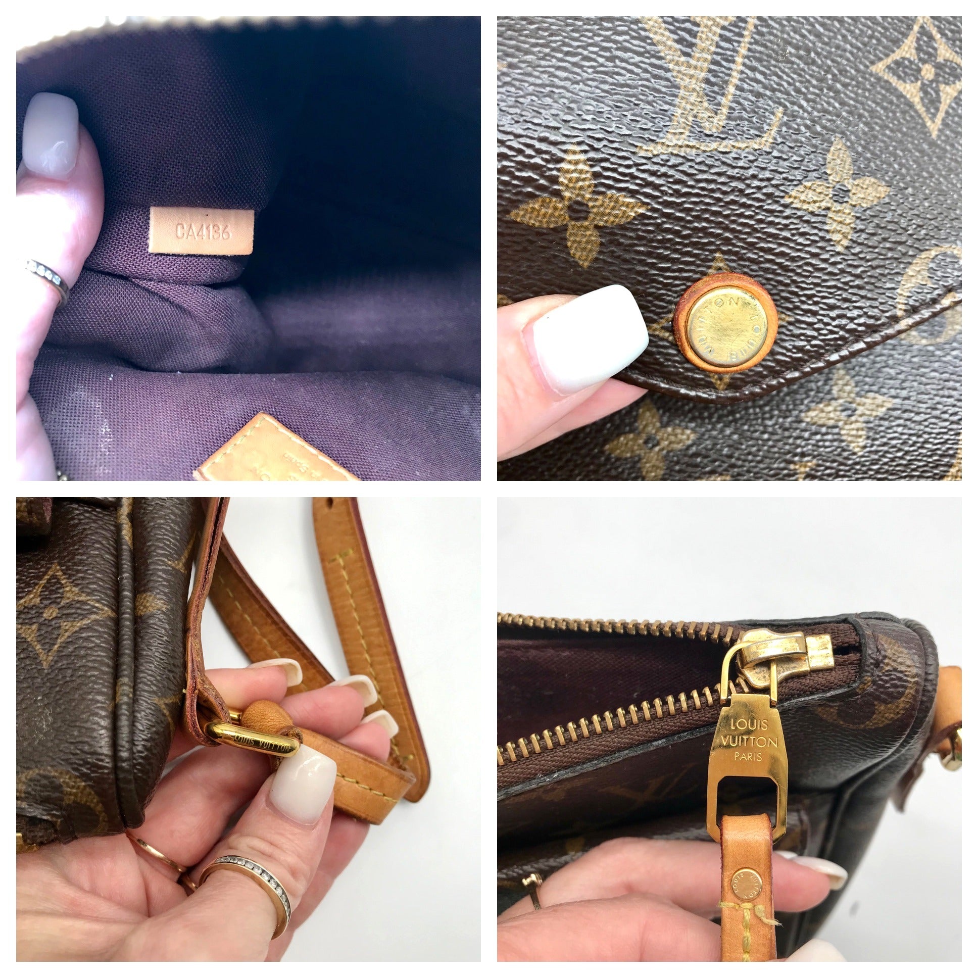 Louis Vuitton Brown Monogram Coated Canvas Mabillon Crossbody Bag
